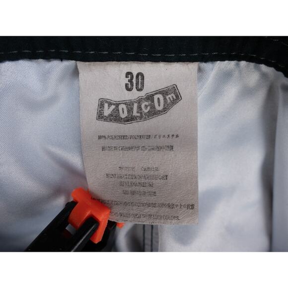 Volcom Board Shorts Mens 30 Gray Solid Geometric Print Pure Function Beach Surf - Picture 2 of 14